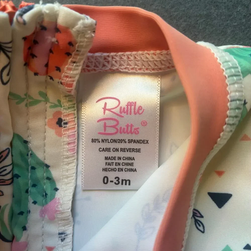 RuffleButts Desert Succulents Swimsuit